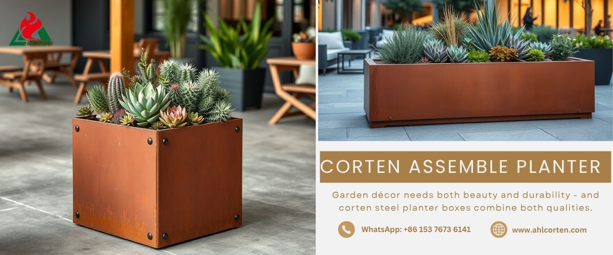 metal assembled planters